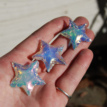 Load image into Gallery viewer, Angel Aura Opalite Stars Hand Knapped Crystal
