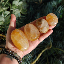 Load image into Gallery viewer, ONE Golden Healer Hematoid Quartz Crystal Palm Stone
