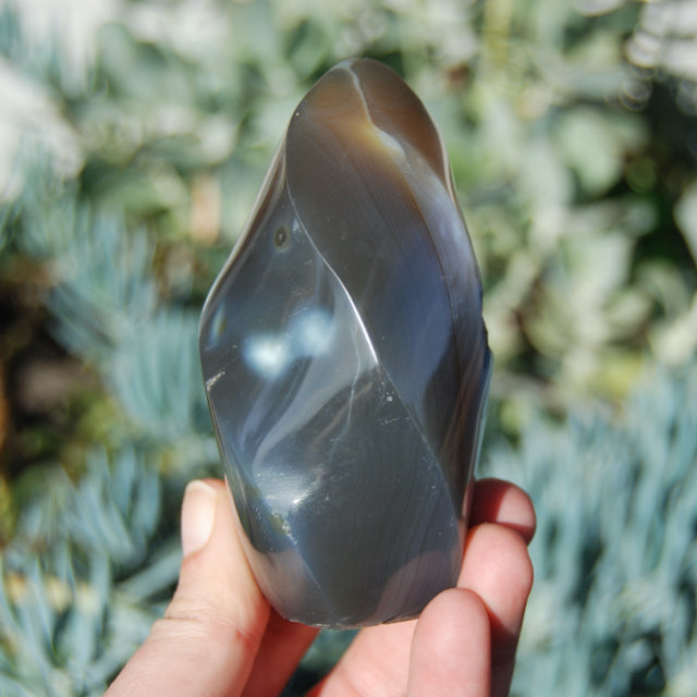 Orca Agate Crystal Flame Tower