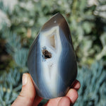 Orca Agate Crystal Flame Tower