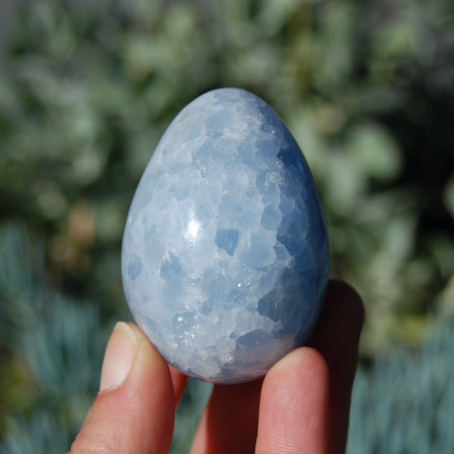 Blue Calcite Crystal Egg