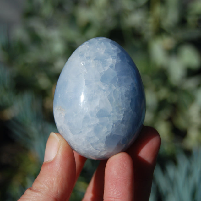 Blue Calcite Crystal Egg