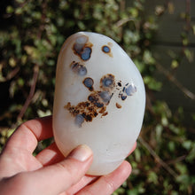 Load image into Gallery viewer, Dendritic Agate Polished Crystal Palm Stone
