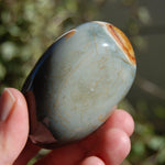 Polychrome Jasper Carved Crystal Palm Stone