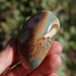 Polychrome Jasper Carved Crystal Palm Stone