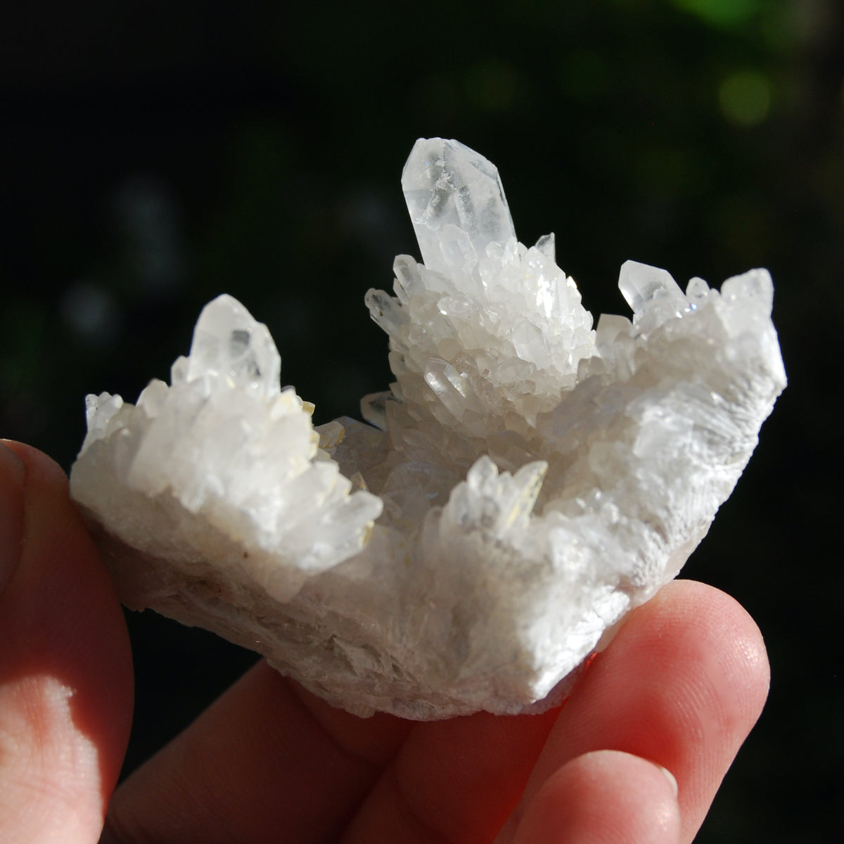Sugar Quartz Crystal Cluster From Madagascar 