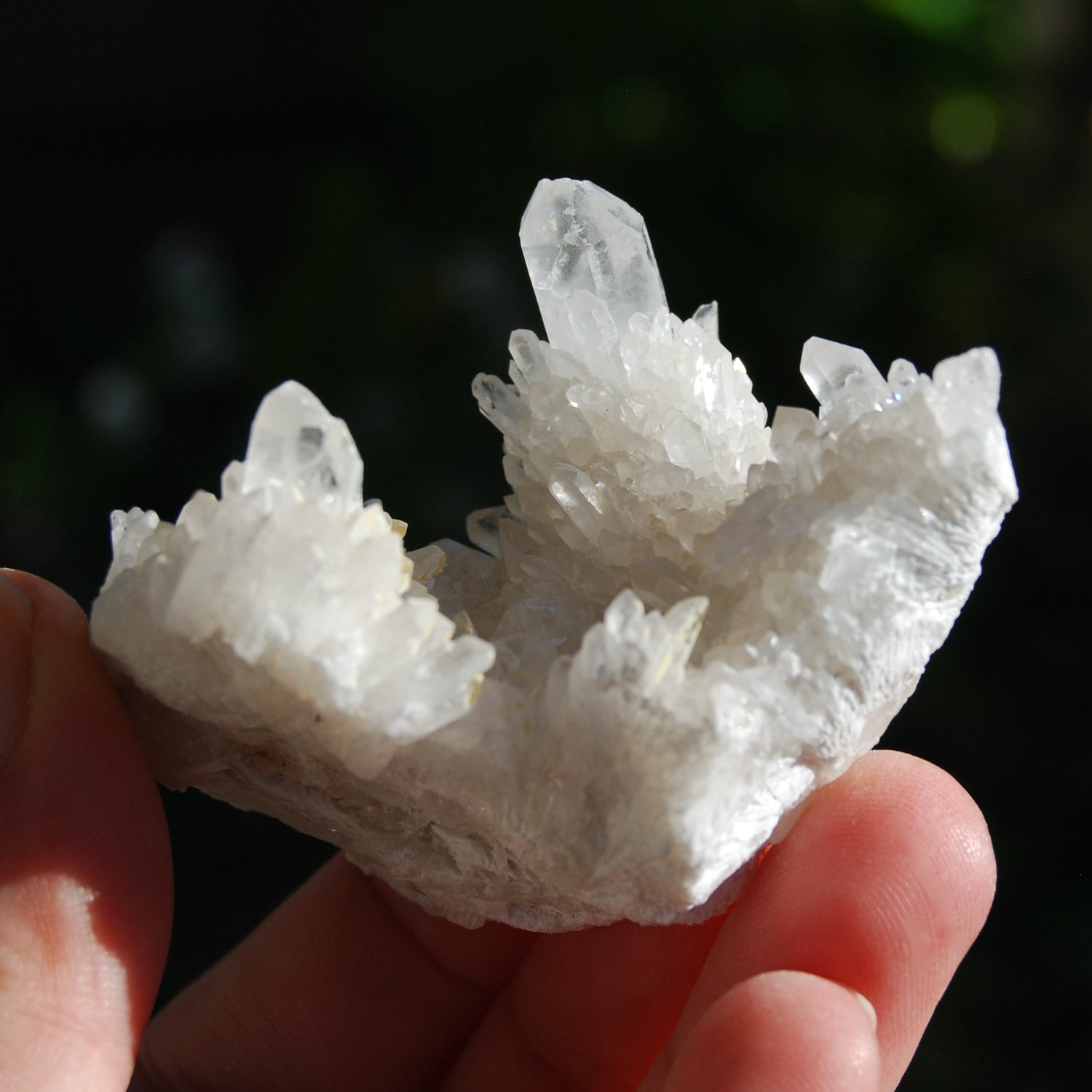 Sugar Quartz Crystal Cluster From Madagascar 