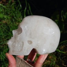 Load image into Gallery viewer, HUGE Black Tourmaline Quartz Crystal Skull, Realistic Skull Carving
