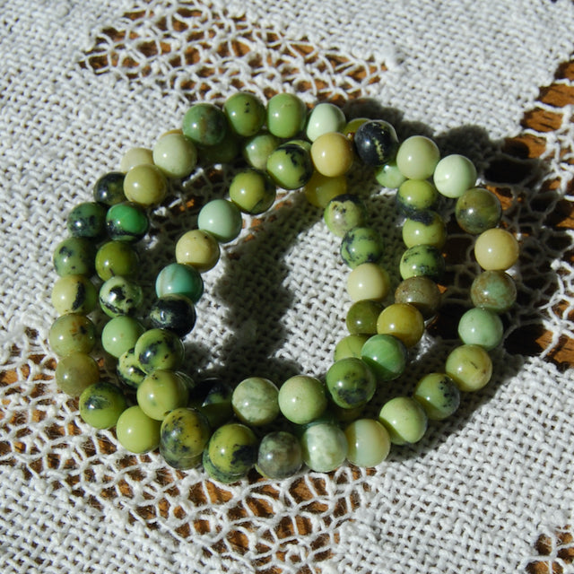 Chrysoprase Crystal Bracelet 8mm Natural Gemstone Beads