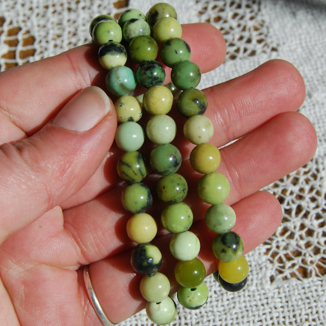 Chrysoprase Crystal Bracelet 8mm Natural Gemstone Beads
