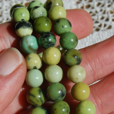 Chrysoprase Crystal Beaded Power Bracelet