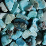 Larimar Crystal Small Tumbled Stones 20 Piece Lot