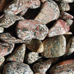 Pink Leopard Skin Jasper Tumbled Stones, Healing Crystals