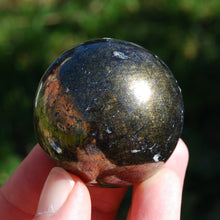 Load image into Gallery viewer, RARE Covellite Crystal Sphere, Blue Covellite Crystal, Peru
