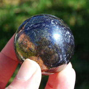 RARE Covellite Crystal Sphere, Blue Covellite Crystal, Peru