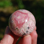 Genuine Rhodochrosite Gemstone Sphere, Pink Rhodochrosite Crystal, Argentina