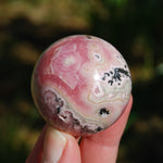 Genuine Rhodochrosite Gemstone Sphere, Pink Rhodochrosite Crystal, Argentina