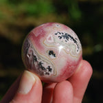 Genuine Rhodochrosite Gemstone Sphere, Pink Rhodochrosite Crystal, Argentina