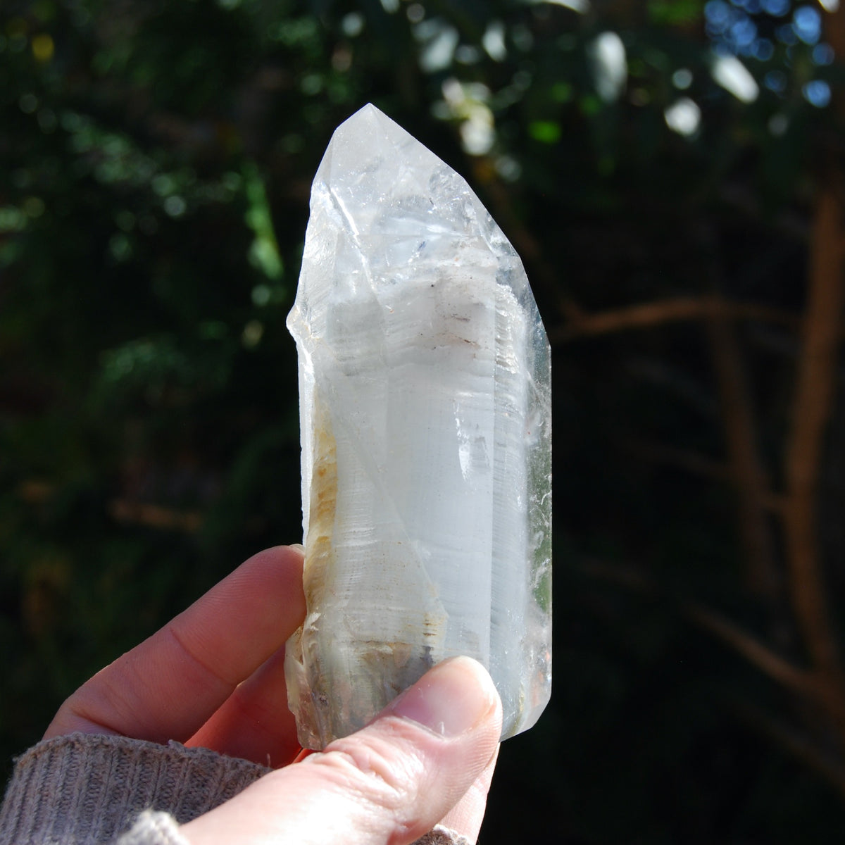 RARE Blue Amphibole Quartz Crystal Tower, Blue Angel Phantom Quartz, Brazil