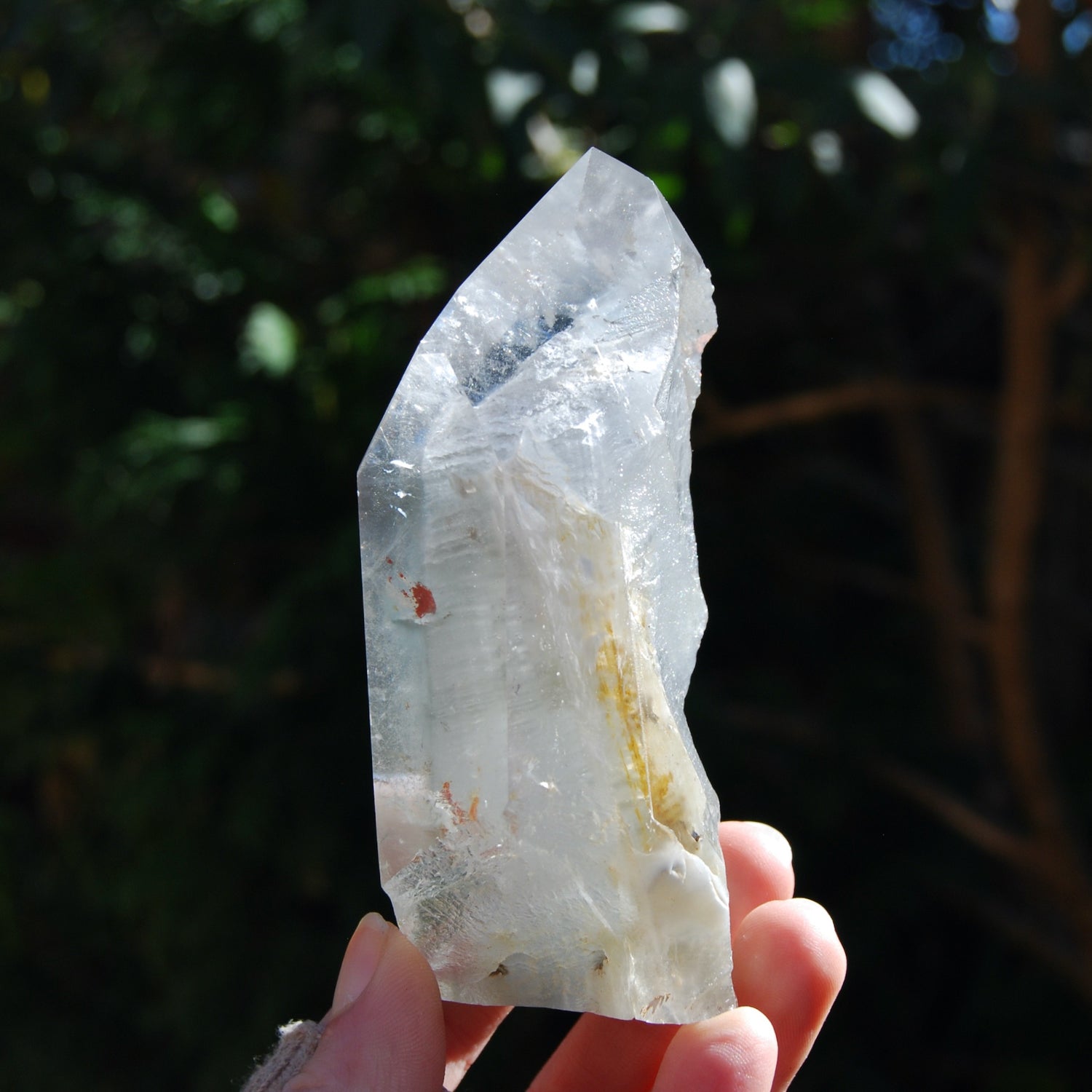RARE Blue Amphibole Quartz Crystal Tower, Blue Angel Phantom Quartz, Brazil