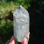 RARE Blue Amphibole Quartz Crystal Tower, Blue Angel Phantom Quartz, Brazil