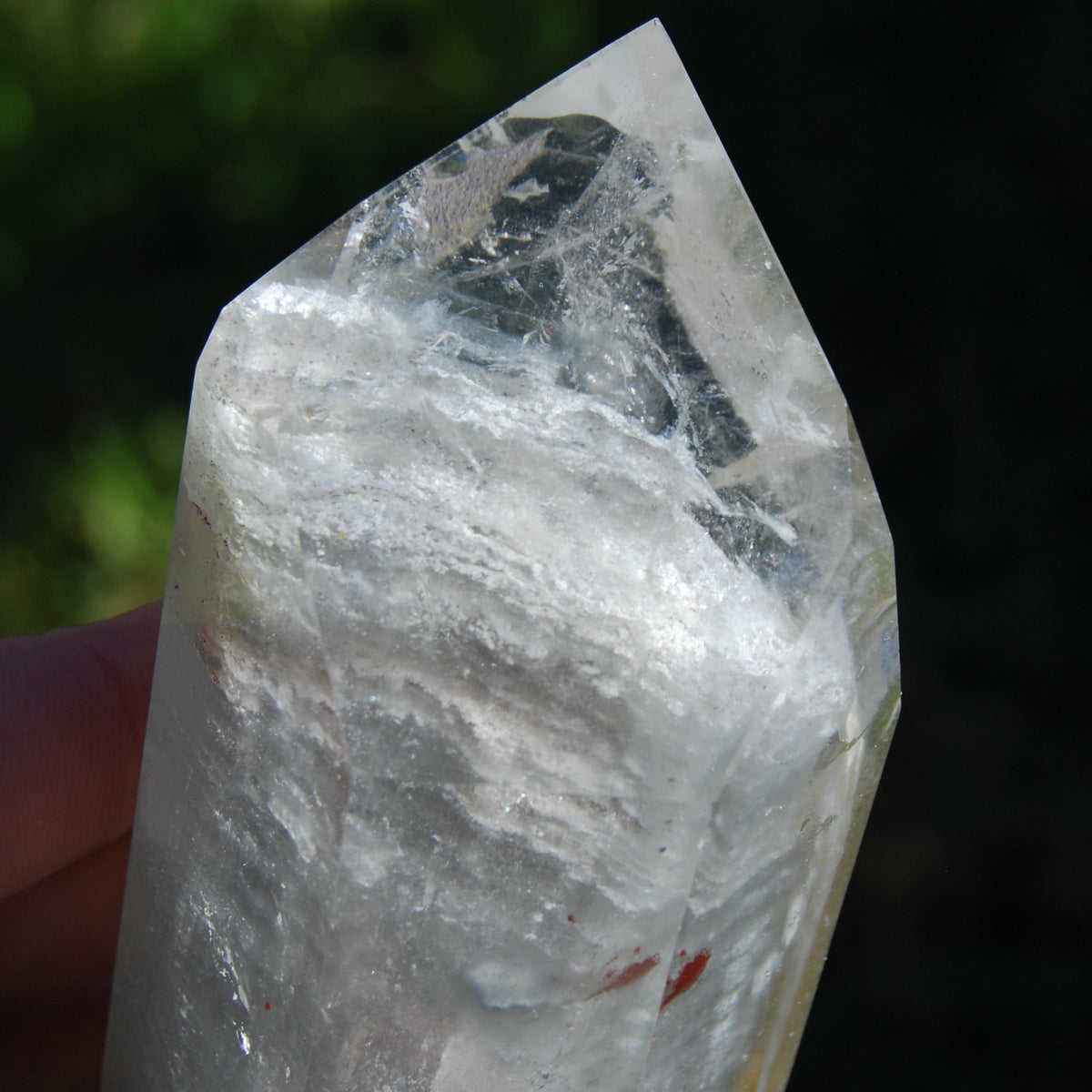 RARE Blue Amphibole Quartz Crystal Tower, Blue Angel Phantom Quartz, Brazil