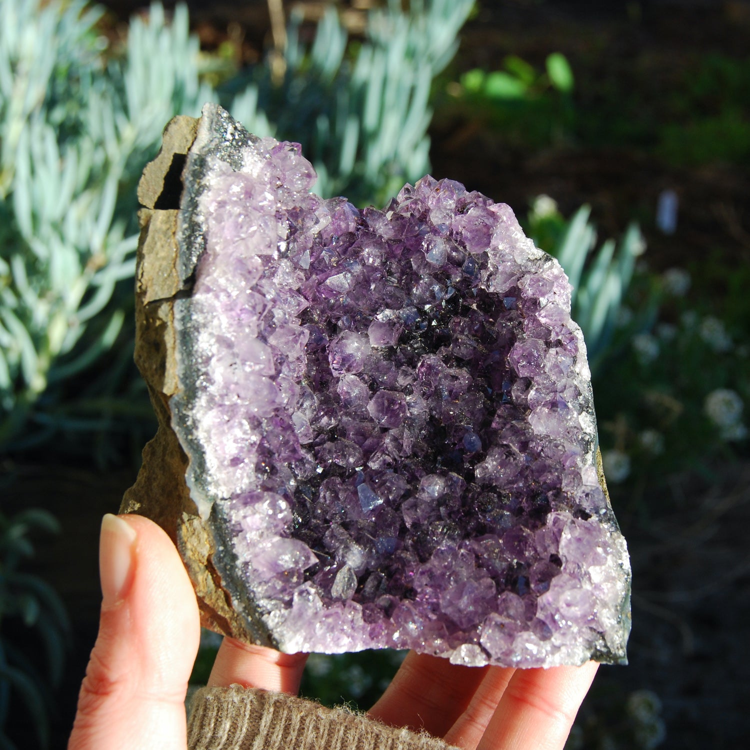 Amethyst Geode Crystal Cathedral Cluster Uruguay Self Standing