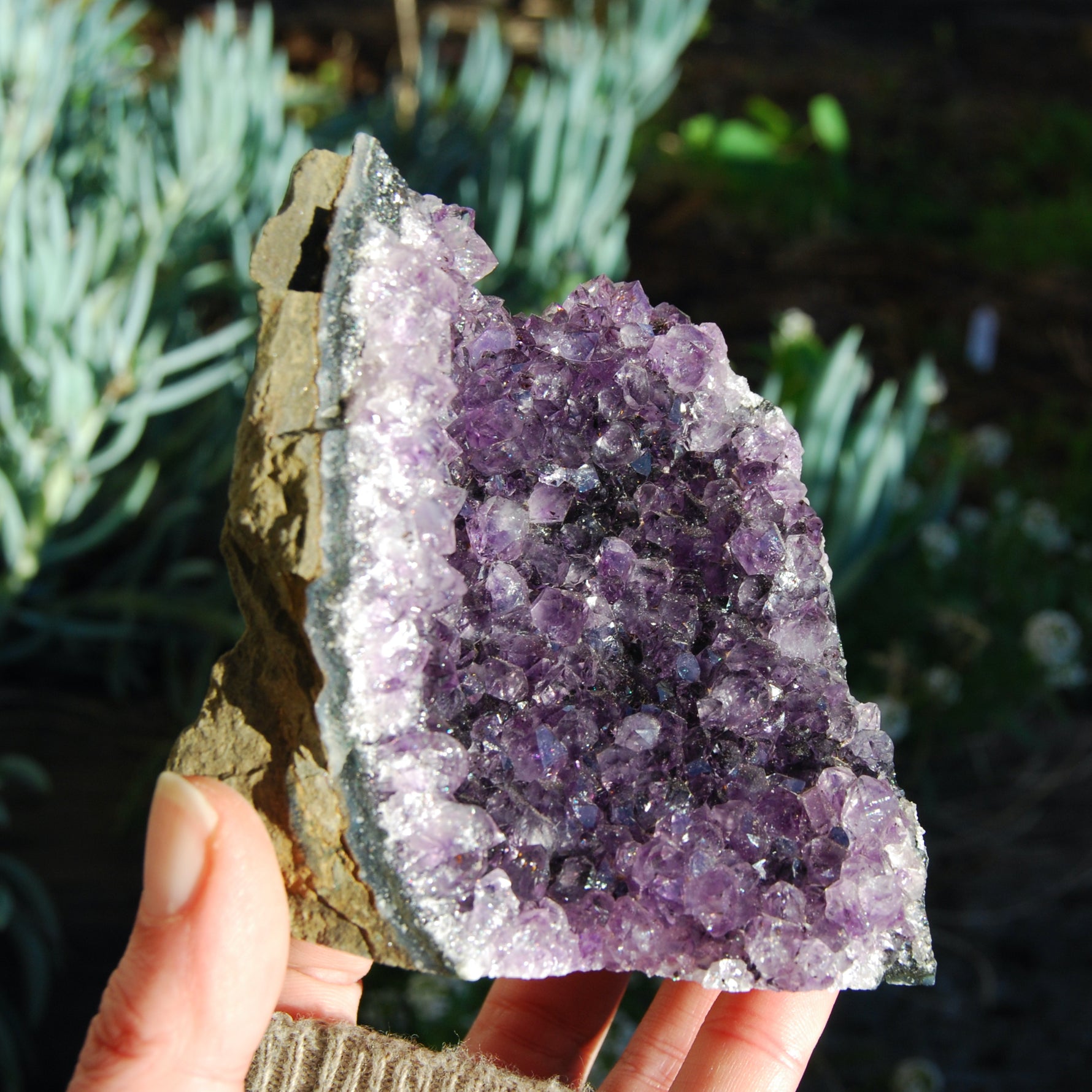 Amethyst Geode Crystal Cathedral Cluster Uruguay Self Standing
