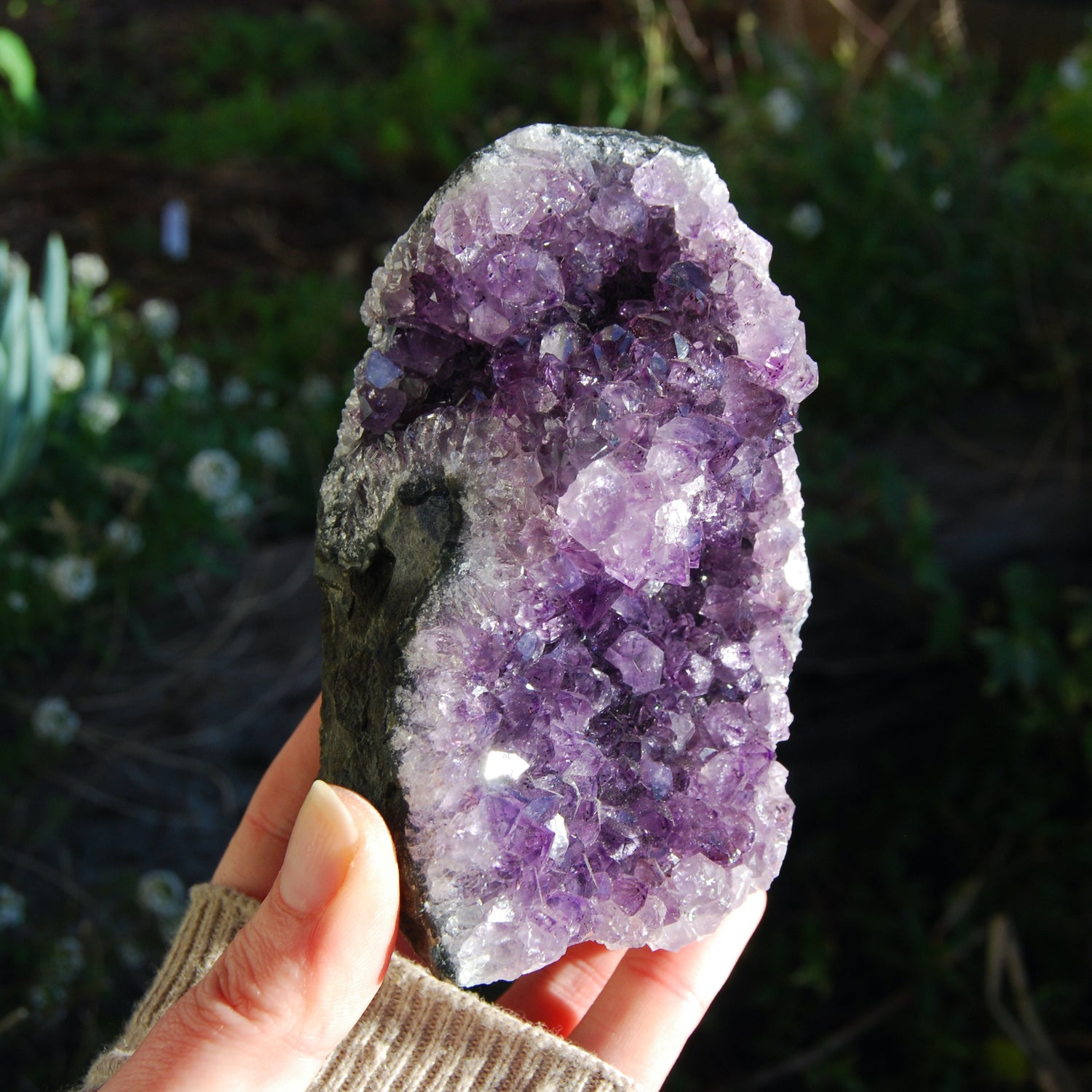 Amethyst Geode Crystal Cathedral Cluster Uruguay Self Standing