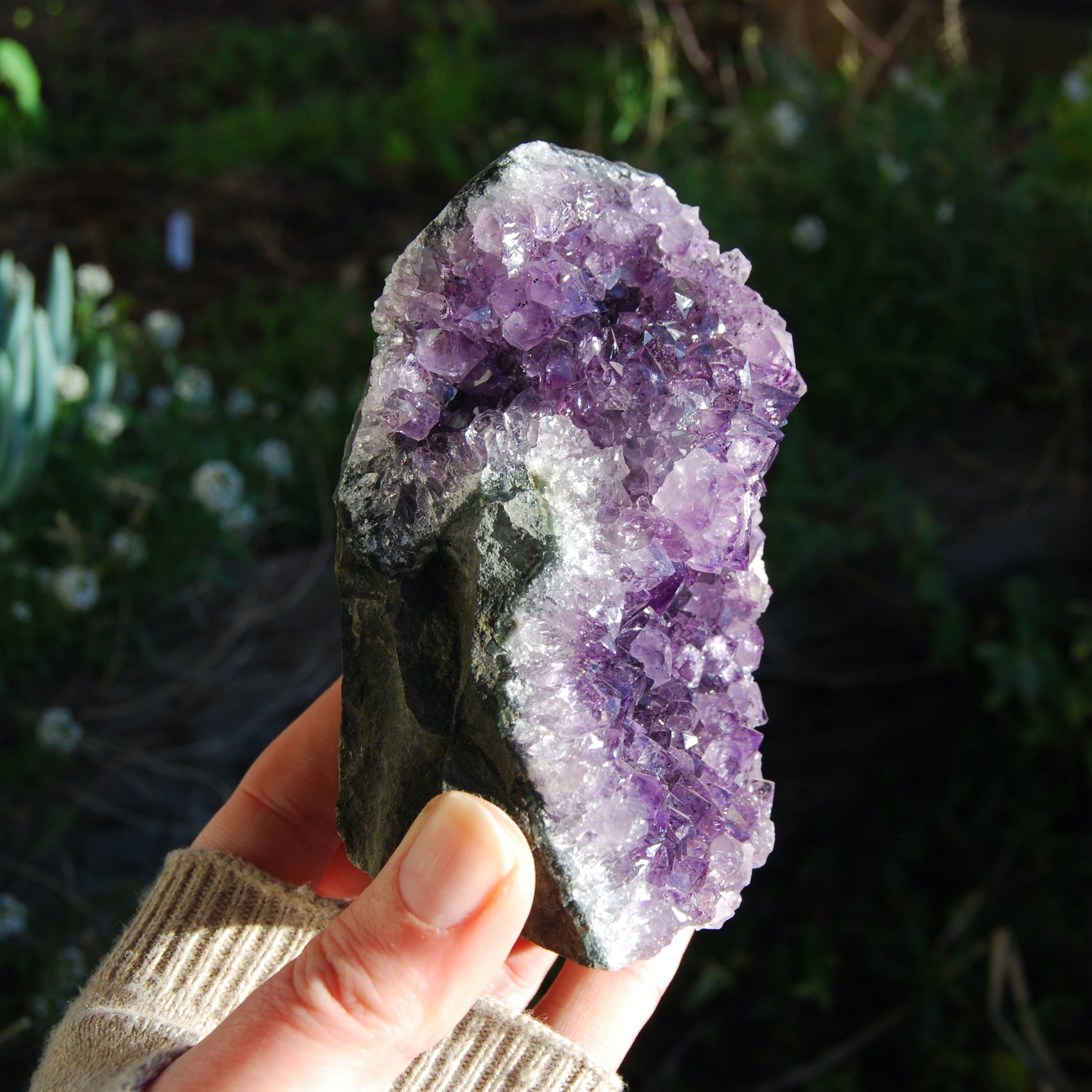 Amethyst Geode Crystal Cathedral Cluster Uruguay Self Standing