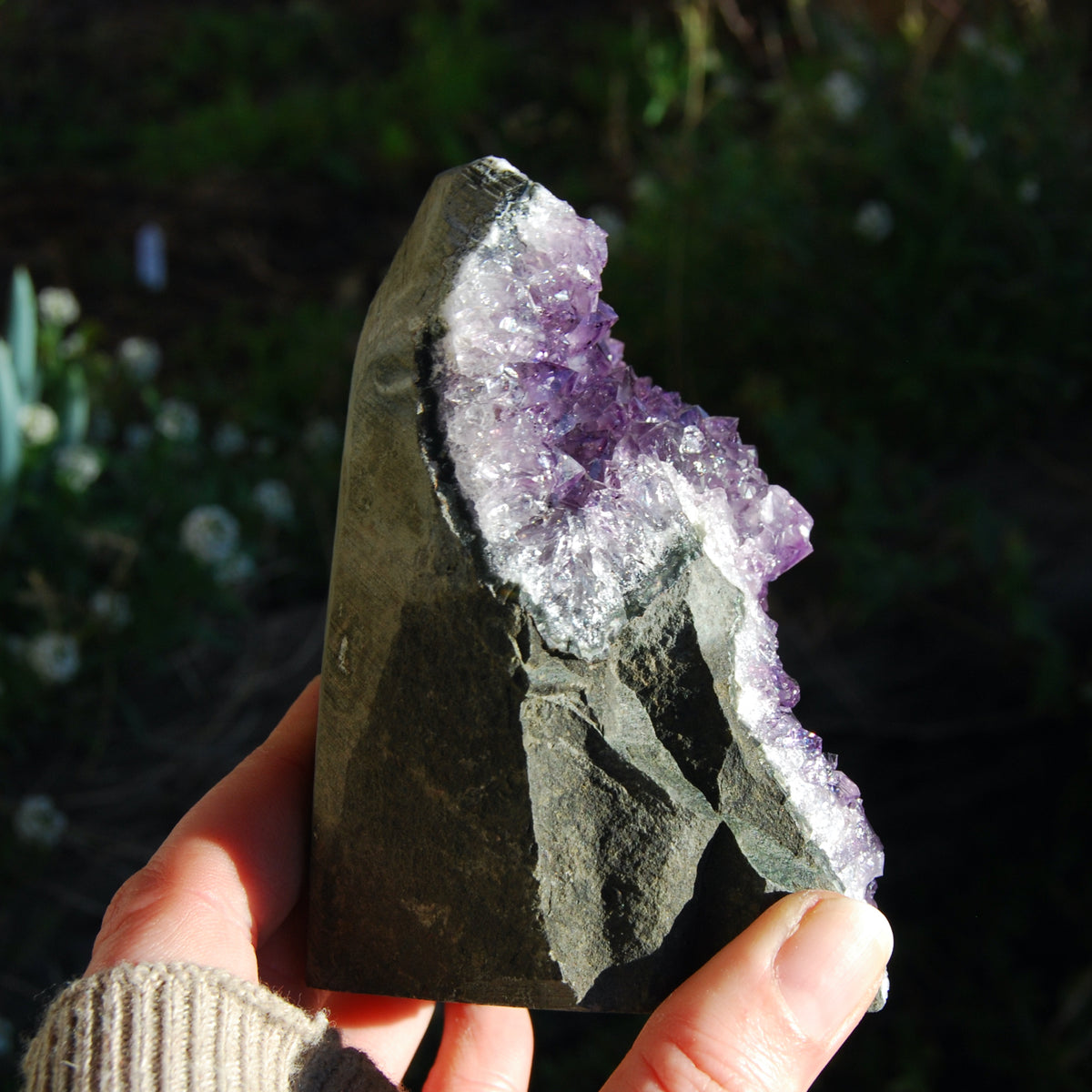 Amethyst Geode Crystal Cathedral Cluster Uruguay Self Standing