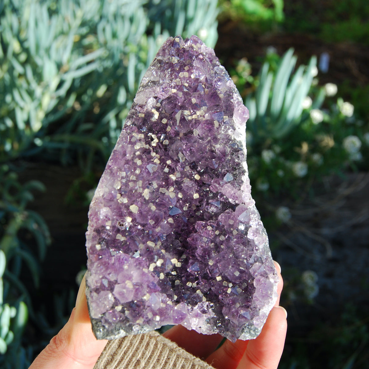 Amethyst Geode Crystal Cathedral Cluster Uruguay Self Standing