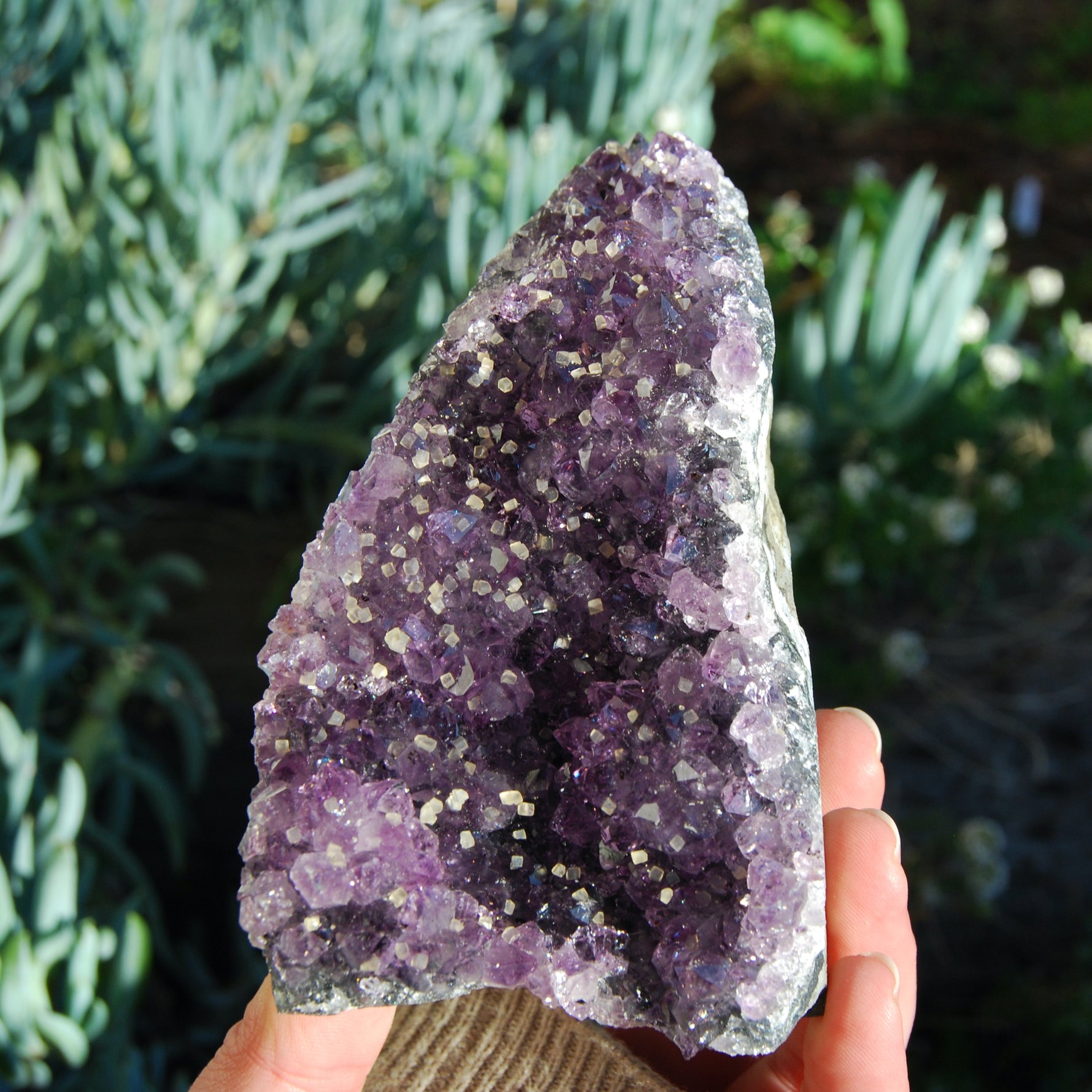 Amethyst Geode Crystal Cathedral Cluster Uruguay Self Standing