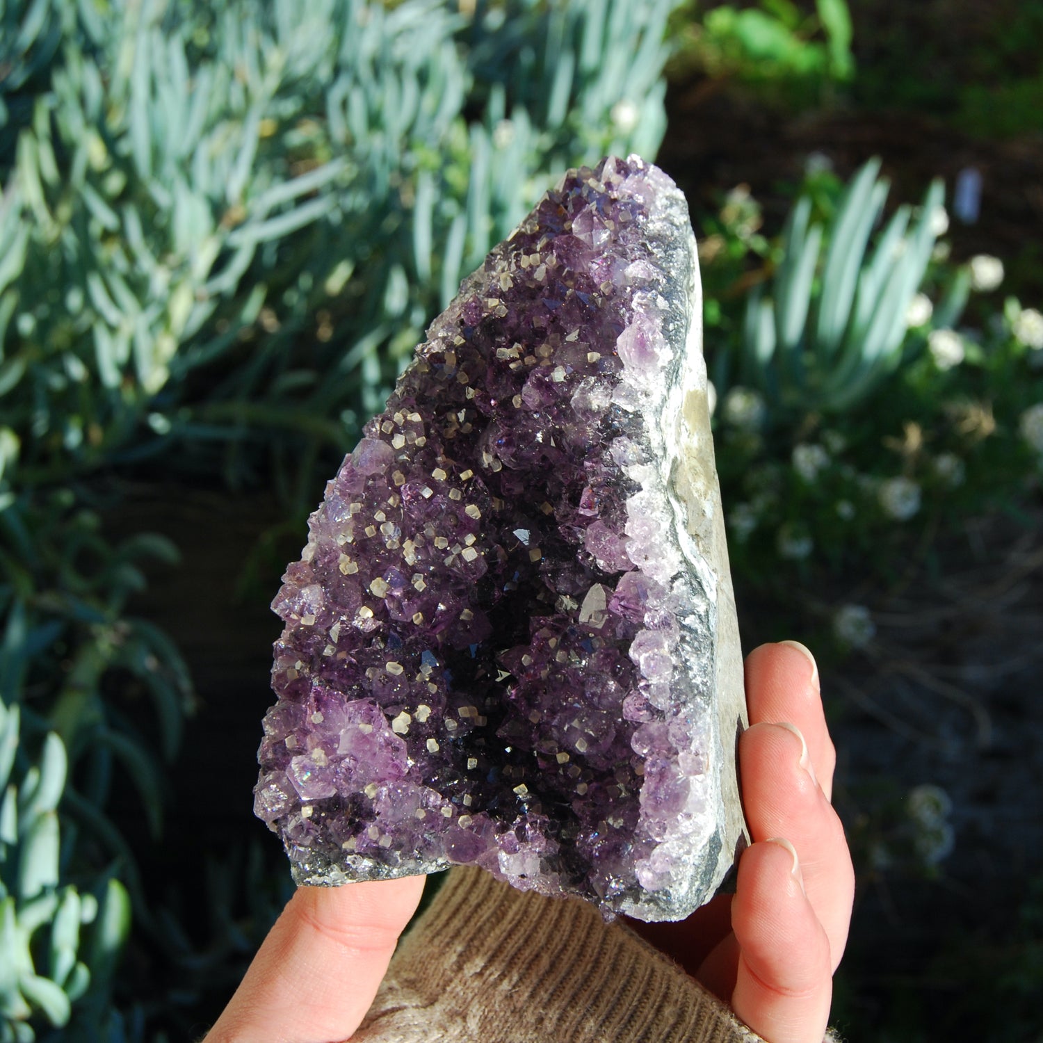 Amethyst Geode Crystal Cathedral Cluster Uruguay Self Standing