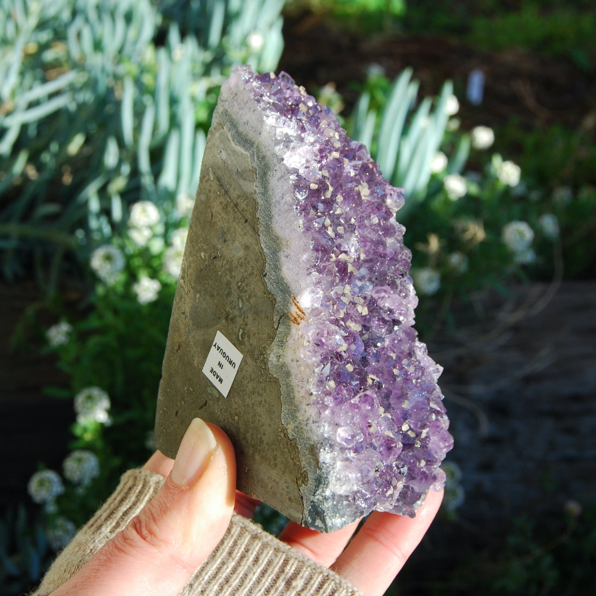 Amethyst Geode Crystal Cathedral Cluster Uruguay Self Standing