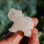 Rose Quartz Crystal Elephant