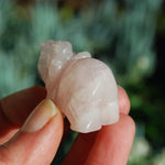 Rose Quartz Crystal Elephant