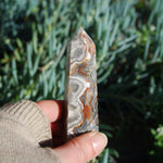Crazy Lace Agate Crystal Tower