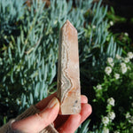 Crazy Lace Agate Crystal Tower
