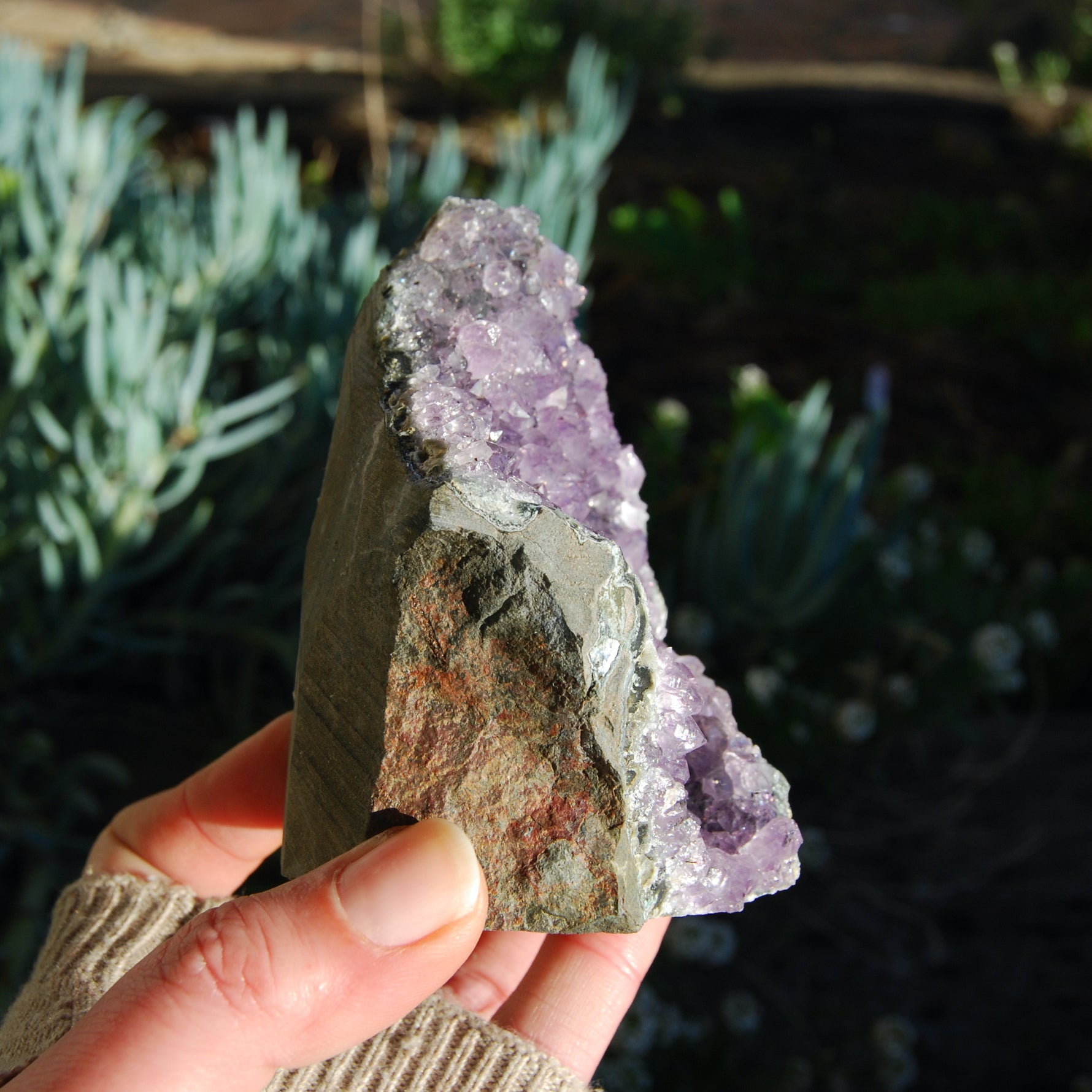 Amethyst Geode Crystal Cathedral Cluster Uruguay Self Standing