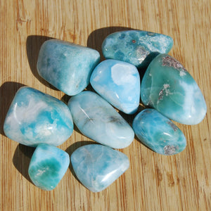 CHOOSE YOUR OWN Larimar Crystal Tumbled Stone, Dominican Republic
