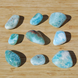 CHOOSE YOUR OWN Larimar Crystal Tumbled Stone, Dominican Republic