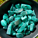 Malachite Crystal Small Tumbled Stones 20 Piece Lot