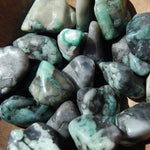  Jumbo Emerald Crystal Tumbled Stones