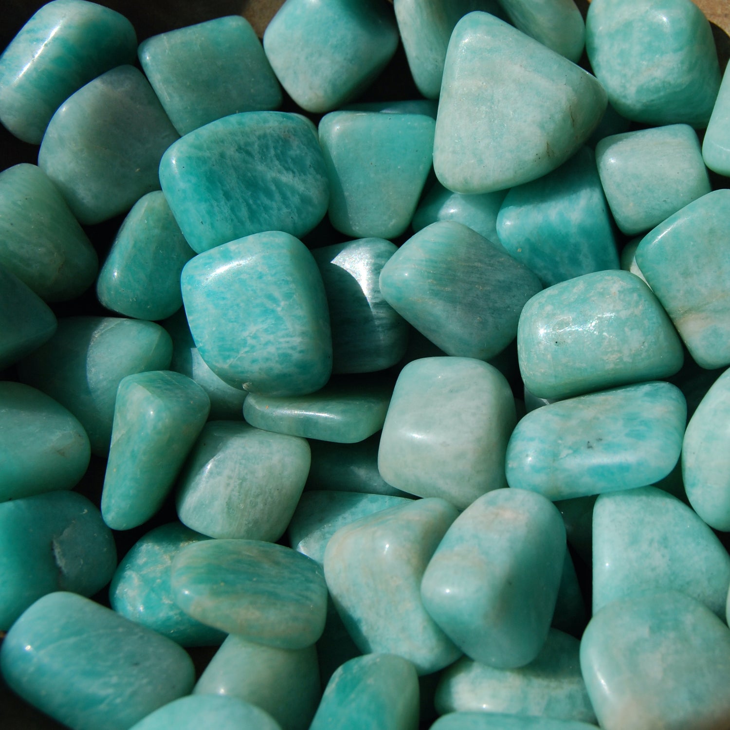 Amazonite Crystal Tumbled Stones