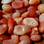 Banded Carnelian Tumbled Stones, Botswana