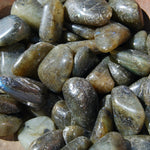 Labradorite Crystal Tumbled Stones 1/4 LB BULK