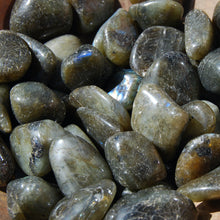 Load image into Gallery viewer, Labradorite Crystal Tumbled Stones 1/4 LB BULK
