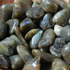 Labradorite Crystal Tumbled Stones 1/4 LB BULK