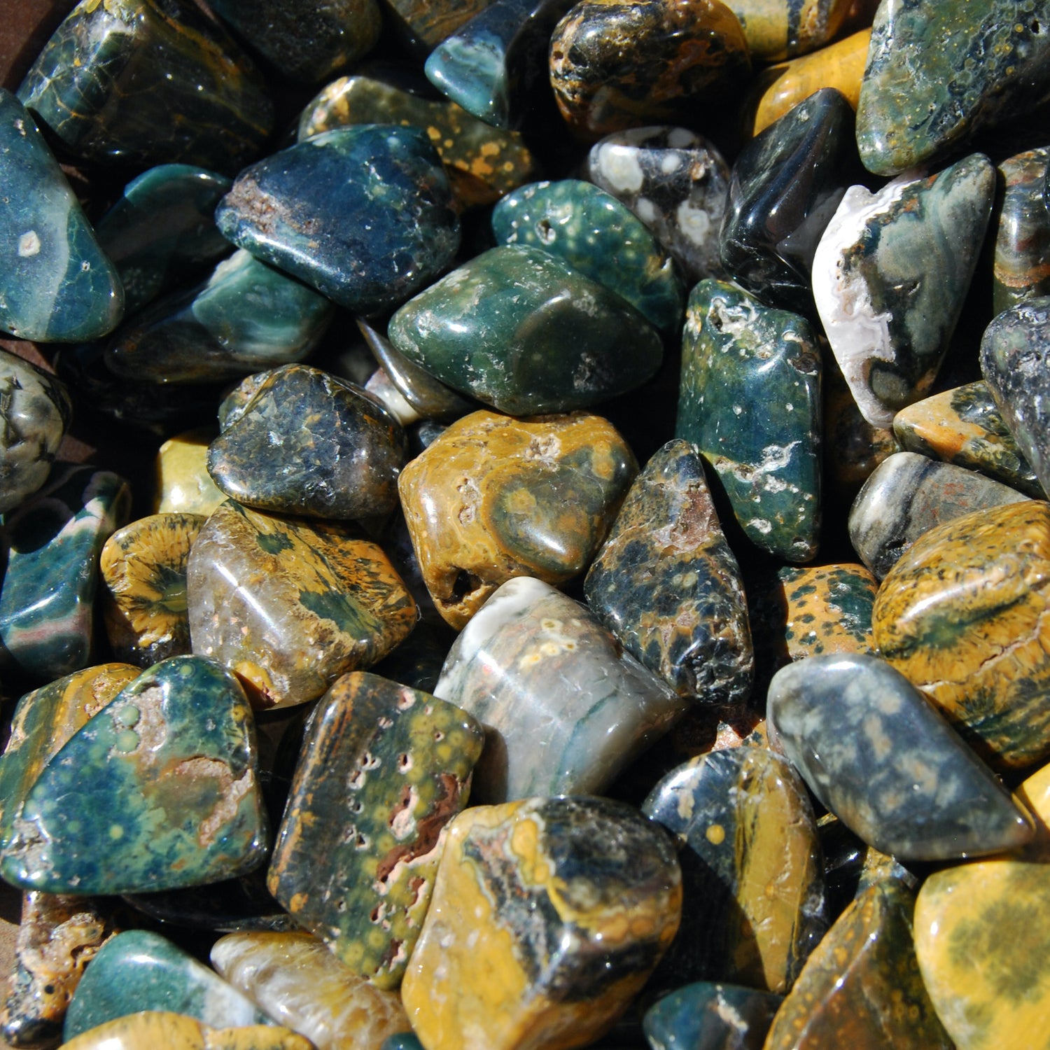 Ocean Jasper Tumbled Stones